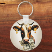 Porte-clés Vache en espèces (Recto)
