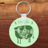 Porte-clés Vache en espèces (Recto)