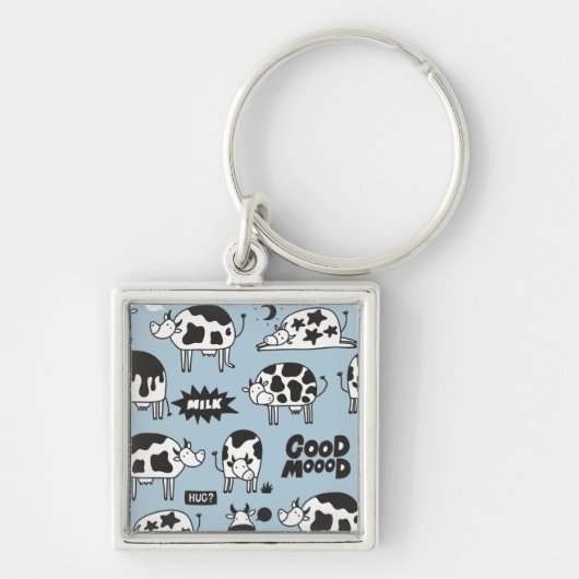 Porte-clés Vache et lait (Devant)