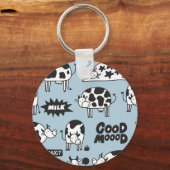 Porte-clés Vache et lait (Recto)