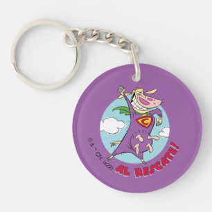 Porte-clés Vache et poulet Super Vache Al Rescate!
