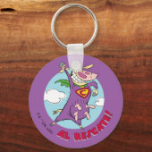 Porte-clés Vache et poulet Super Vache Al Rescate! (Recto)