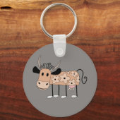 Porte-clés Vache illustrée (Recto)