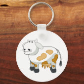 Porte-clés vache laitière de dessin animé (Recto)