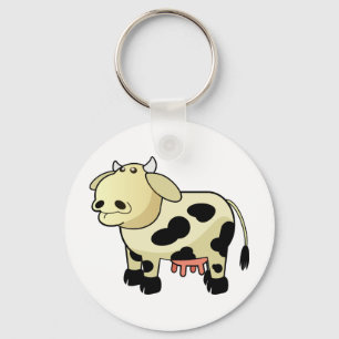 Porte-clés Vache Laitière de Dessin Animé