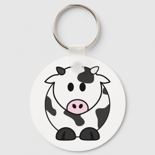 Porte-clés Vache laitière mignonne (Recto)