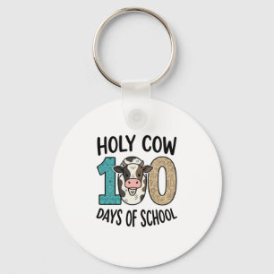 Porte-clés Vache sacrée 100 jours d'école Vintage T-shirt de