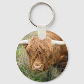 Porte-clés Vache Shaggy Highland (Recto)