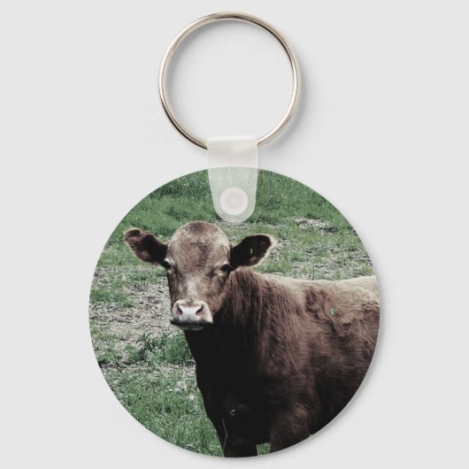 Porte-clés Vache solitaire (Recto)
