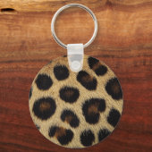Porte-clés Vache Taches Noires et Blanches Fourrure (Recto)