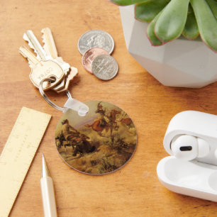 Porte-clés Vachers vintage, jetés bas par CM Russell