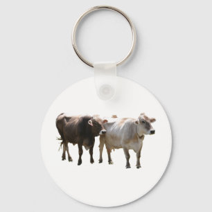 Porte-clés Vaches à Suisse Brown