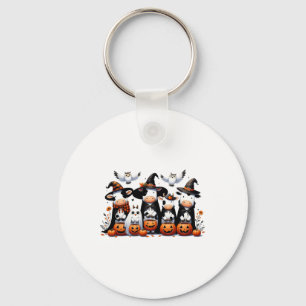 Porte-clés Vaches Fantômes Drôle Halloween Animaux Chouettes 