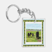 Porte-clés Vaches Galloway encadrées, Clavier (Devant gauche)