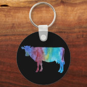 Porte-clés Vaches lavées aux couleurs (Recto)
