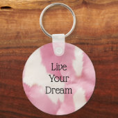 Porte-clés Vachette blanche rose pâle (Recto)