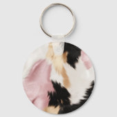 Porte-clés Vachette blanche rose pâle (Verso)