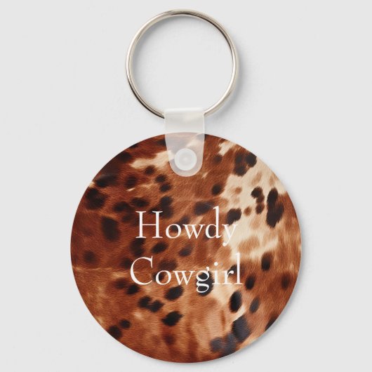 Porte-clés Vachette noire Brown (Recto)