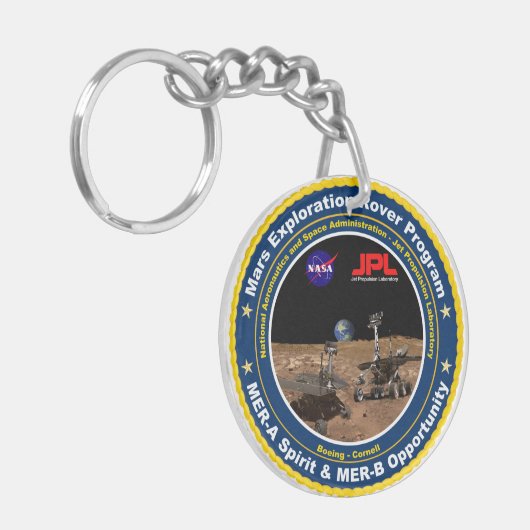 Porte-clés Vagabonds d'exploration de Mars : Esprit et (Devant gauche)