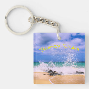 Porte-clés Vague de mer tropicale