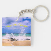 Porte-clés Vague de mer tropicale (Dos)