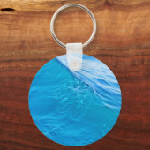 Porte-clés vague d'eau bleue cool (Recto)