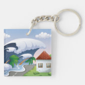 Porte-clés Vague du tsunami (Dos)