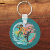 Porte-clés Vague marémotrice Aquaman & Black Manta (Recto)
