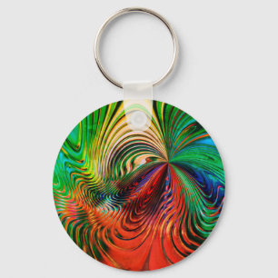 Porte-clés Vagues Abstraites