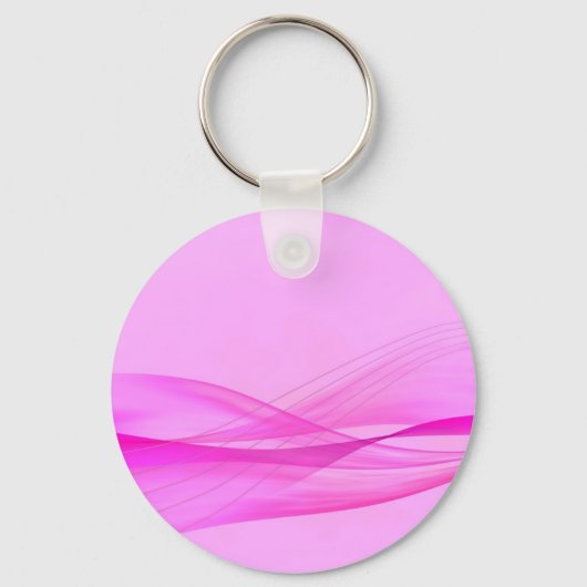 Porte-clés Vagues Abstraites sur Porte - clé rose (Recto)