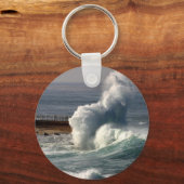 Porte-clés Vagues brisant les phoques La Jolla (Recto)