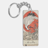 Porte-clés Vagues de grue d'Isoda Koryusai et Soleil Levant (Devant gauche)