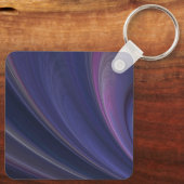 Porte-clés Vagues de sable douces violettes (Verso)