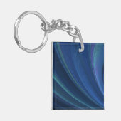 Porte-clés Vagues de sable doux bleu et vert (Devant gauche)