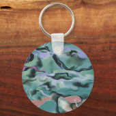 Porte-clés Vagues En Harmonie Acrylique Pour L'Art Abstrait (Recto)