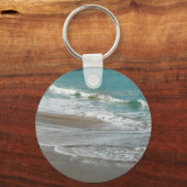 Porte-clés Vagues sur la plage bleu turquoise Océan (Recto)