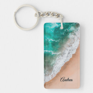 Porte-clés Vagues sur Sandy Beach Personnel
