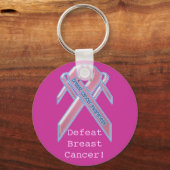 Porte-clés Vaincre le Porte - clé du cancer du sein (Recto)