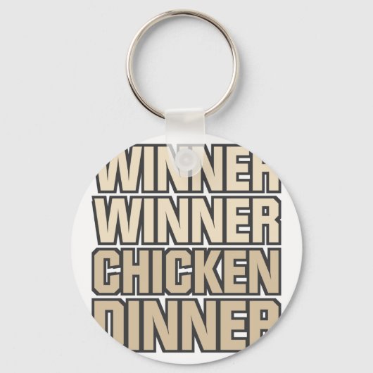 Porte-clés Vainqueur du dîner de poulet (Recto)