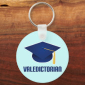 Porte-clés Valedictorian Blue Grad Casquette Graduation Cadea (Recto)