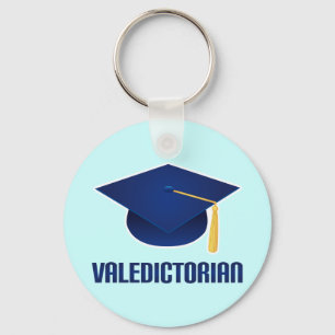 Porte-clés Valedictorian Blue Grad Hat Graduation Gift