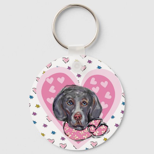 Porte-clés Valentin Weimaraner (Recto)