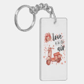 Porte-clés Valentine design : scooter et ballons porte - clé (Devant gauche)