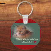 Porte-clés Valentine du chat (Recto)