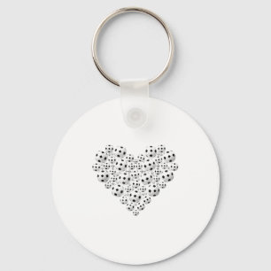 Porte-clés Valentine Football Cœur Goutte Srt Amour Saint-Val