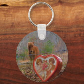 Porte-clés Valentine Heart Miniature Brown Horse (Recto)