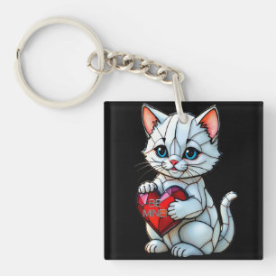 Porte-clés Valentine Kitty