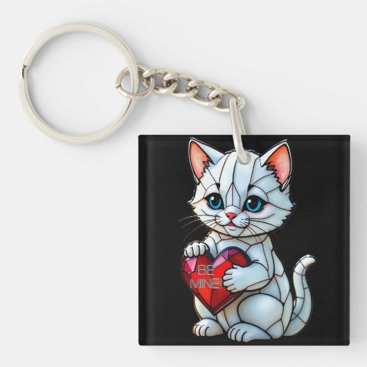 Porte-clés Valentine Kitty (Devant)