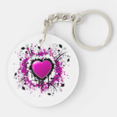 Porte-clés Valentine Purple Heart (Dos)