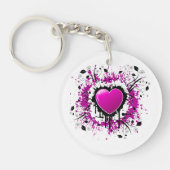 Porte-clés Valentine Purple Heart (Devant)